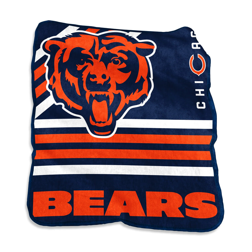 Chicago Bears Blanket 50x60 Raschel Throw Blanket - Pro Jersey Sports