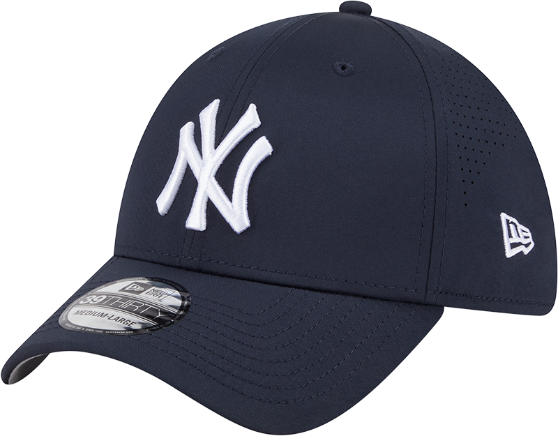 MLB New York Yankees New Era Mid Perf 39THIRTY Flex Fit Hat - Navy