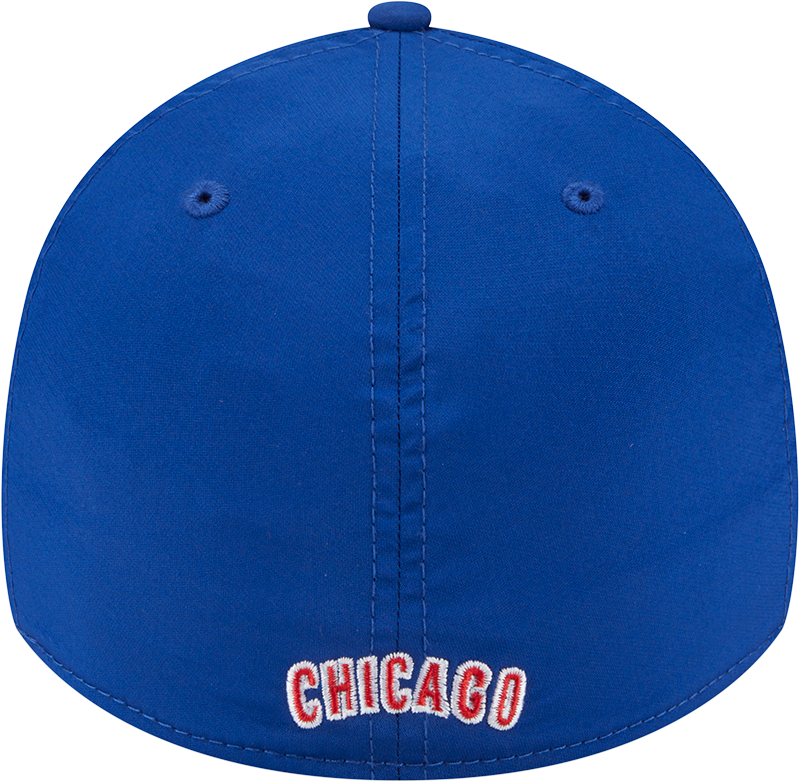 MLB Chicago Cubs New Era Mid Perf 39THIRTY Flex Fit Hat - Blue