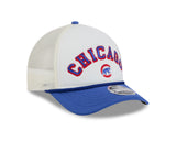 Chicago Cubs 2 Tone Chrome/Royal New Era 9FORTY M-Crown Trucker Adjustable Hat - Pro Jersey Sports