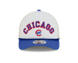 Chicago Cubs 2 Tone Chrome/Royal New Era 9FORTY M-Crown Trucker Adjustable Hat - Pro Jersey Sports