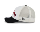 Chicago Bulls 2 Tone Chrome/Black New Era 9FORTY M-Crown Trucker Adjustable Hat - Pro Jersey Sports