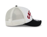Chicago Bulls 2 Tone Chrome/Black New Era 9FORTY M-Crown Trucker Adjustable Hat - Pro Jersey Sports