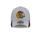 Chicago Blackhawks New Era Gray Linear Neo 39THIRTY Flex Hat - Pro Jersey Sports