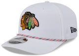 Chicago Blackhawks New Era White Multi Rope 9SEVENTY Stretch Snap Adjustable Hat - Pro Jersey Sports