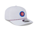 Chicago Cubs New Era White Bullseye Multi Rope 9SEVENTY Stretch Snap Adjustable Hat - Pro Jersey Sports