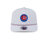 Chicago Cubs New Era White Bullseye Multi Rope 9SEVENTY Stretch Snap Adjustable Hat - Pro Jersey Sports