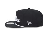 Chicago White Sox New Era Black Team Text The Golfer Snapback Hat - Pro Jersey Sports