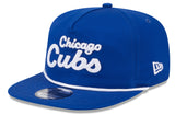 Chicago Cubs New Era Blue Team Text The Golfer Snapback Hat - Pro Jersey Sports