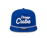 Chicago Cubs New Era Blue Team Text The Golfer Snapback Hat - Pro Jersey Sports