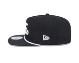 Chicago Bulls New Era Black Team Text The Golfer Snapback Hat - Pro Jersey Sports