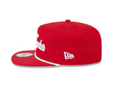 Chicago Blackhawks New Era Red Team Text The Golfer Snapback Hat - Pro Jersey Sports