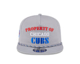 Chicago Cubs New Era Gray Vintage The Golfer Snapback Hat - Pro Jersey Sports