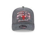Chicago Bulls New Era Gray Washed 9FIFTY A-Frame Snapback Hat - Pro Jersey Sports