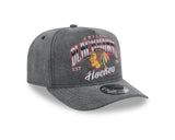 Chicago Blackhawks New Era Gray Washed 9FIFTY A-Frame Snapback Hat - Pro Jersey Sports