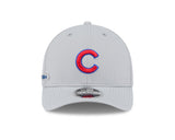 Chicago Cubs New Era Gray Clubhouse M-Crown 9FORTY Adjustable Hat - Pro Jersey Sports