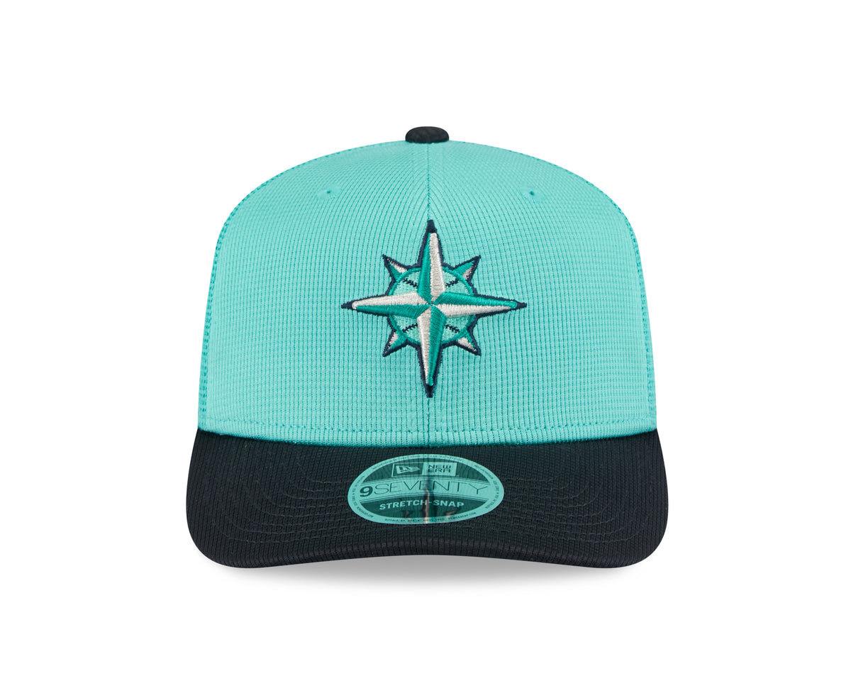 Seattle Mariners New Era Teal/Navy 2025 Spring Training 9SEVENTY Trucker Hat - Pro Jersey Sports