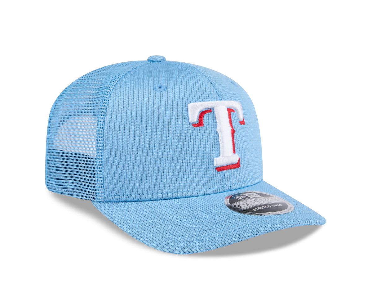 Texas Rangers New Era Blue 2025 Spring Training 9SEVENTY Trucker Hat - Pro Jersey Sports