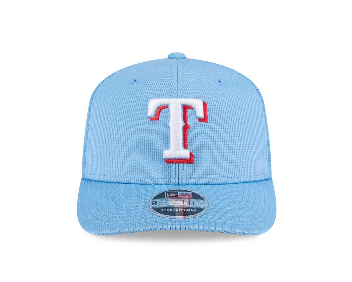 Texas Rangers New Era Blue 2025 Spring Training 9SEVENTY Trucker Hat - Pro Jersey Sports