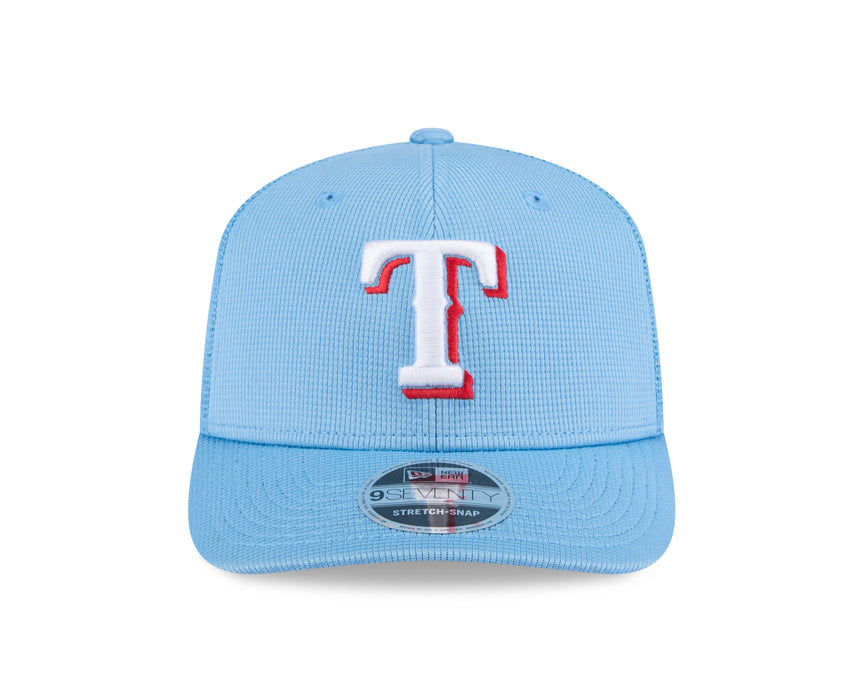Texas Rangers New Era Blue 2025 Spring Training 9SEVENTY Trucker Hat - Pro Jersey Sports
