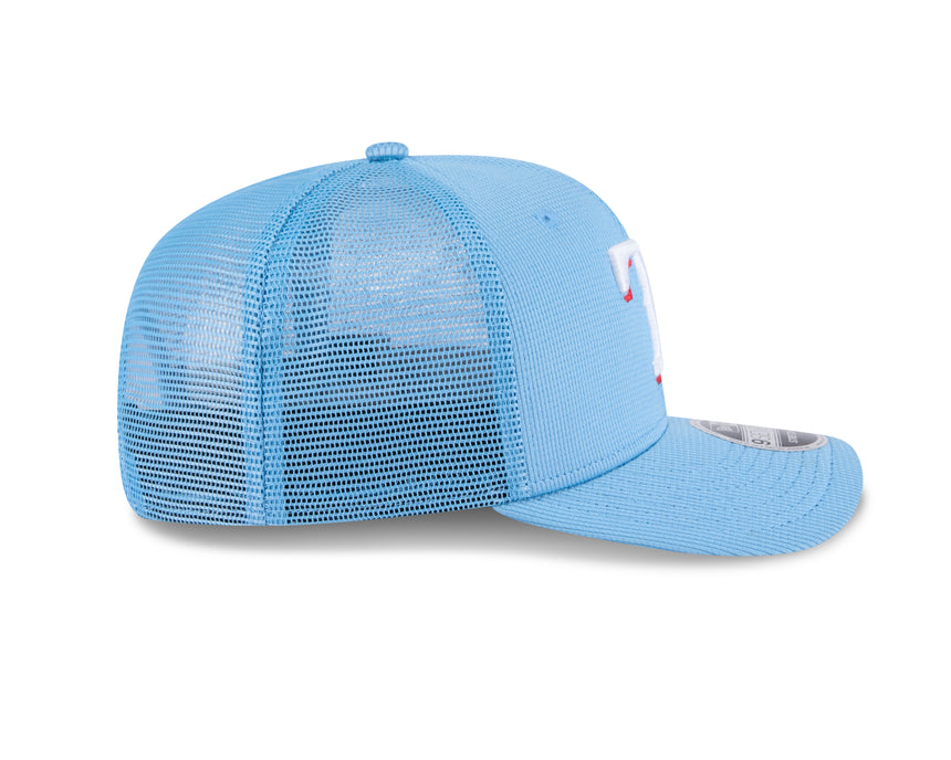 Texas Rangers New Era Blue 2025 Spring Training 9SEVENTY Trucker Hat - Pro Jersey Sports