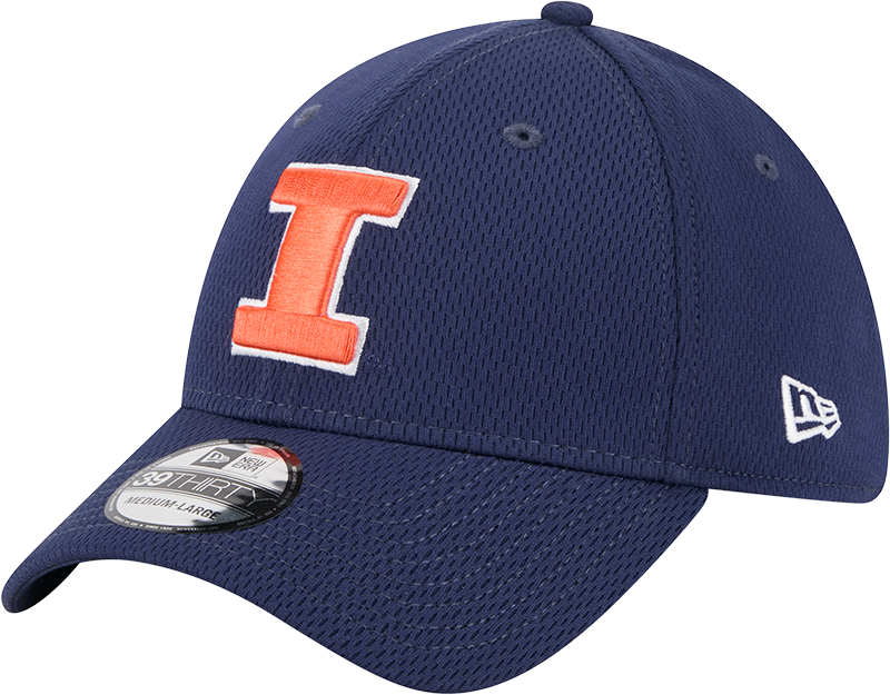 Illinois Fighting Illini Navy Blue New Era Dash Mark 39THIRTY Flex Hat