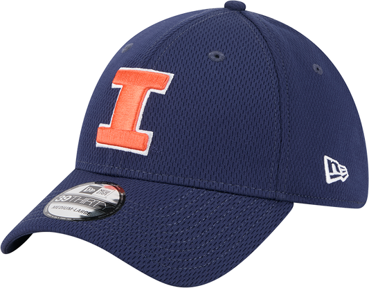 Illinois Fighting Illini Navy Blue New Era Dash Mark 39THIRTY Flex Hat