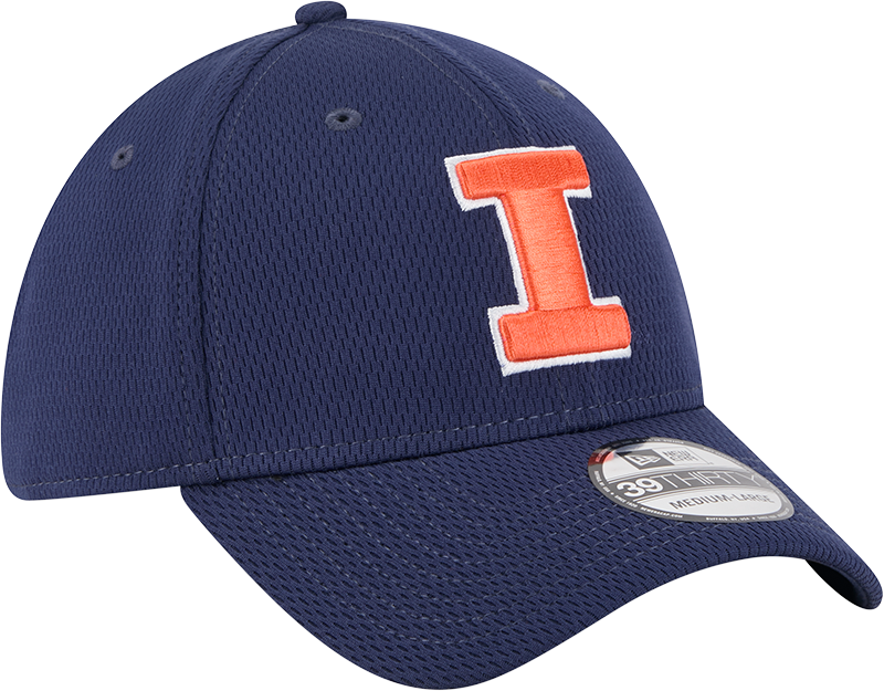 Illinois Fighting Illini Navy Blue New Era Dash Mark 39THIRTY Flex Hat