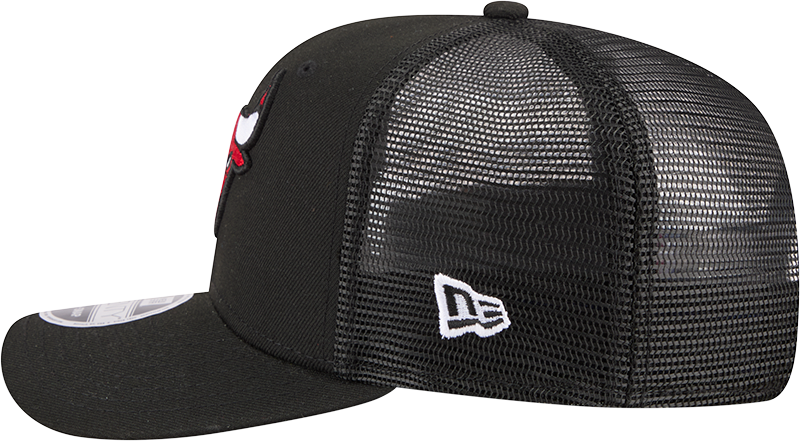 Chicago Bulls New Era Black 9SEVENTY Trucker Adjustable Hat