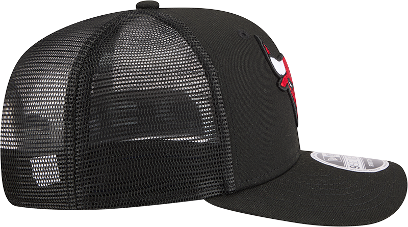Chicago Bulls New Era Black 9SEVENTY Trucker Adjustable Hat