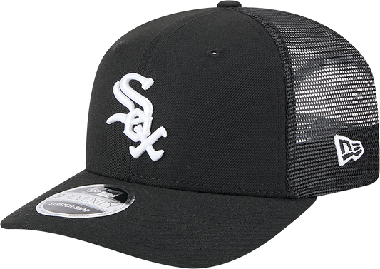 Chicago White Sox New Era Black 9SEVENTY Trucker Adjustable Hat