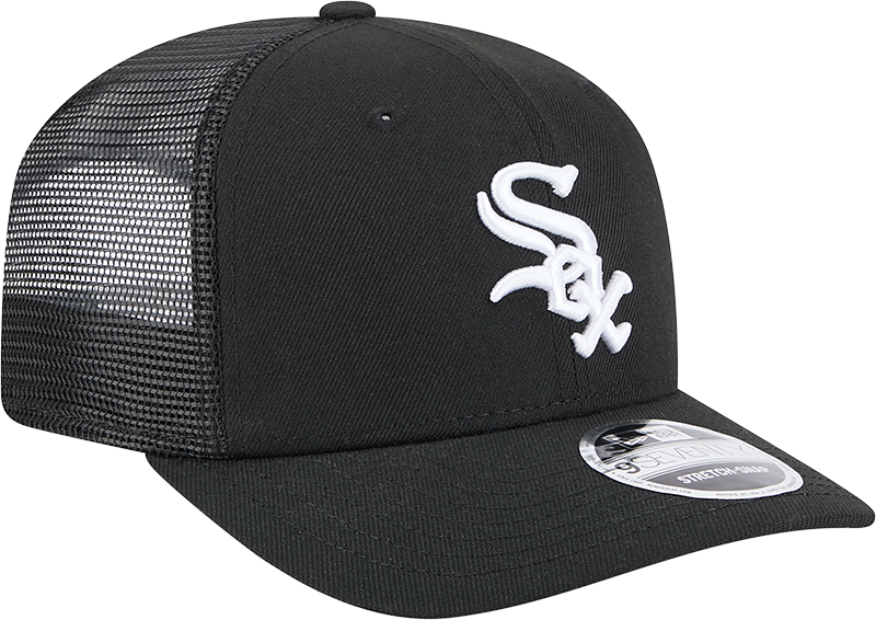 Chicago White Sox New Era Black 9SEVENTY Trucker Adjustable Hat