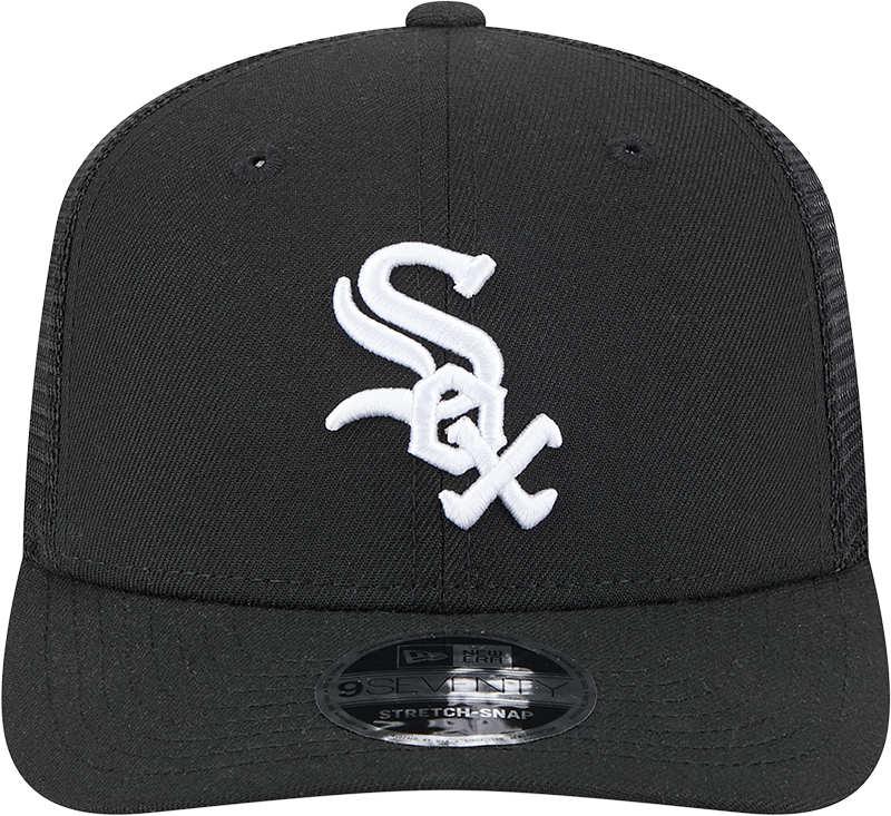 Chicago White Sox New Era Black 9SEVENTY Trucker Adjustable Hat