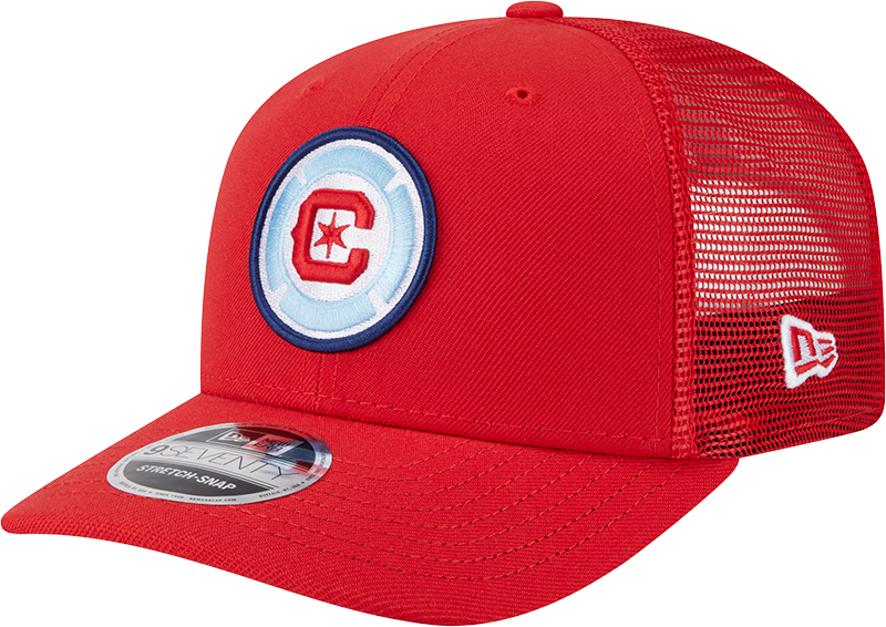 Chicago Fire New Era Red 9SEVENTY Trucker Adjustable Hat