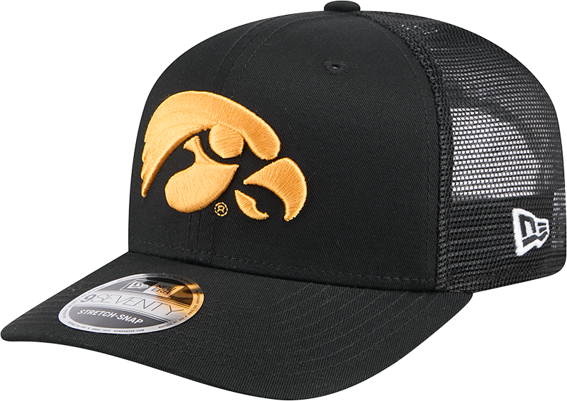 Men's Iowa Hawkeyes New Era Black New Era 9SEVENTY Trucker Hat