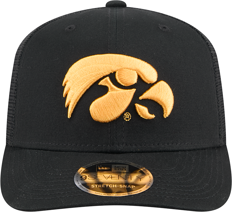 Men's Iowa Hawkeyes New Era Black New Era 9SEVENTY Trucker Hat