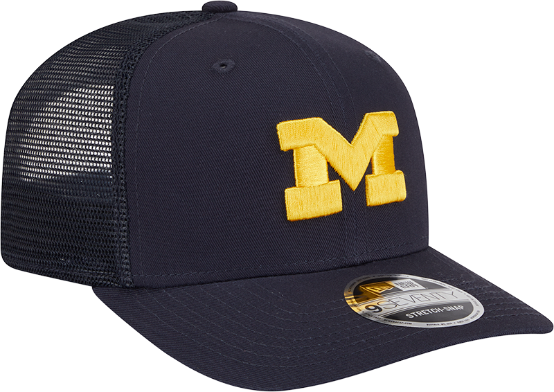 Men's Michigan Wolverines New Era Navy New Era 9SEVENTY Trucker Hat