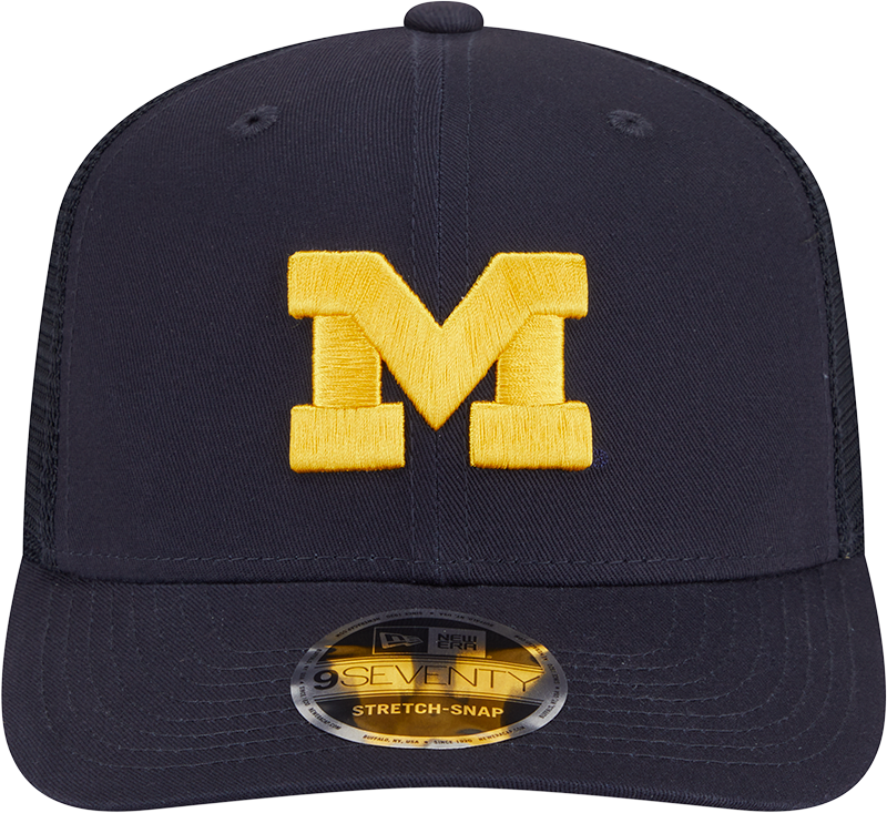 Men's Michigan Wolverines New Era Navy New Era 9SEVENTY Trucker Hat
