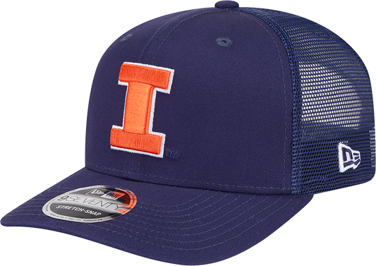 Men's Illinois Fighting Illini New Era Navy New Era 9SEVENTY Trucker Hat