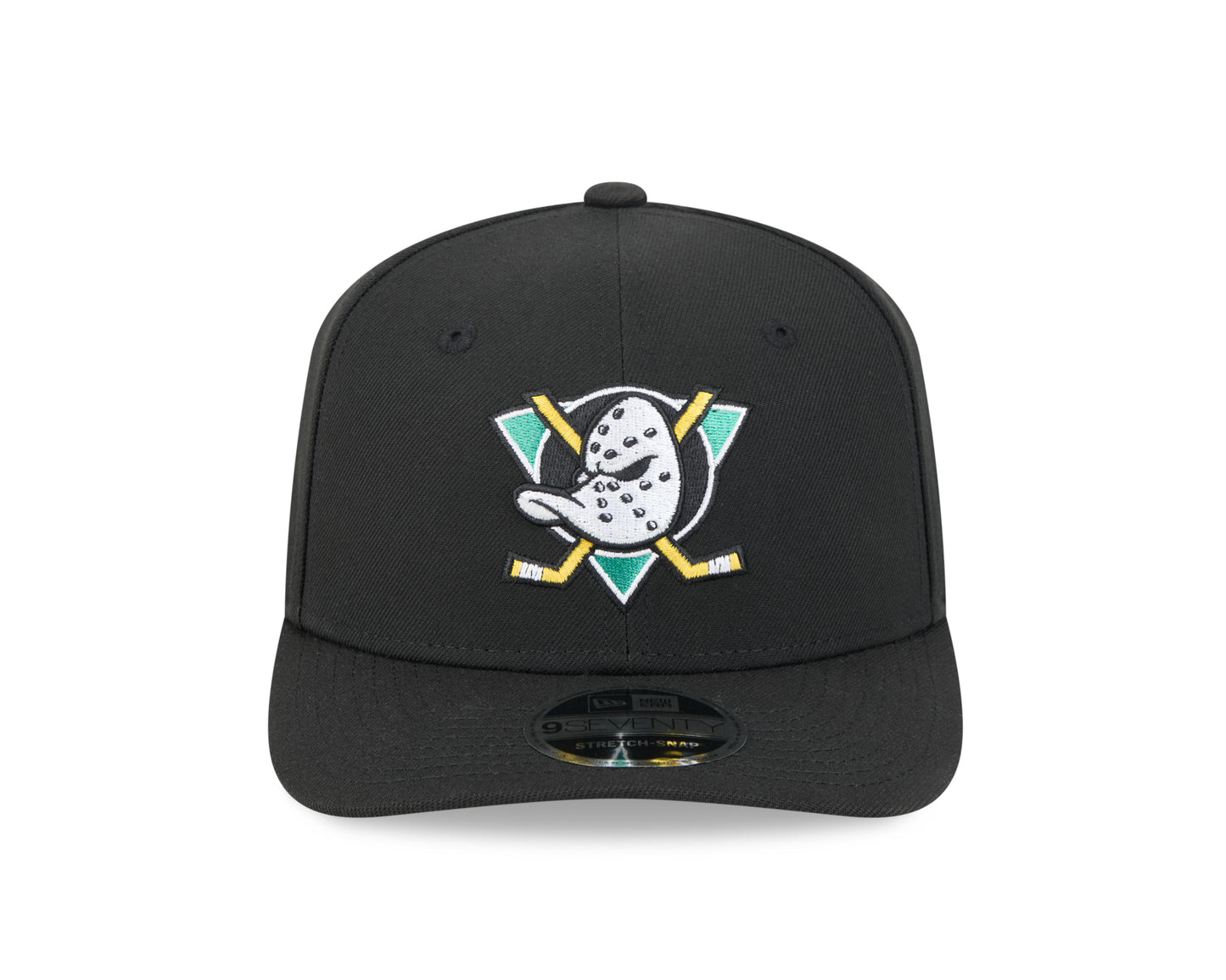 Men's Anaheim Ducks Black New Era 9SEVENTY Adjustable Hat