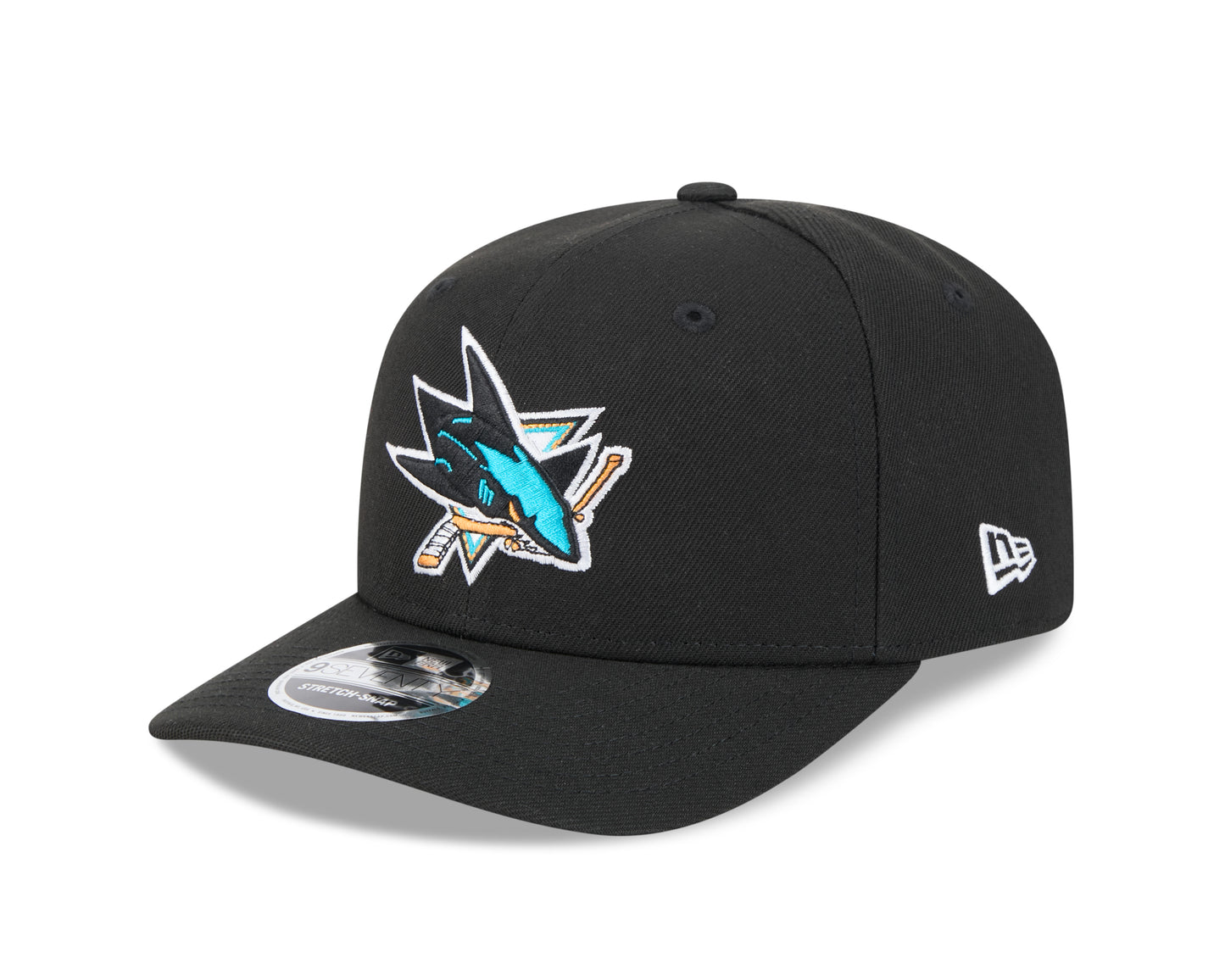 Men's San Jose Sharks Black New Era 9SEVENTY Adjustable Hat