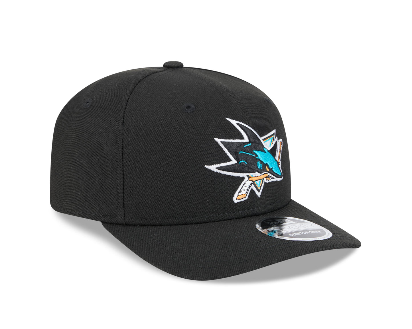 Men's San Jose Sharks Black New Era 9SEVENTY Adjustable Hat