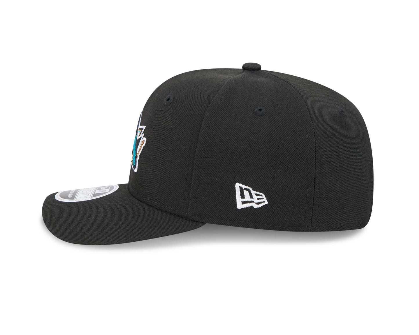 Men's San Jose Sharks Black New Era 9SEVENTY Adjustable Hat