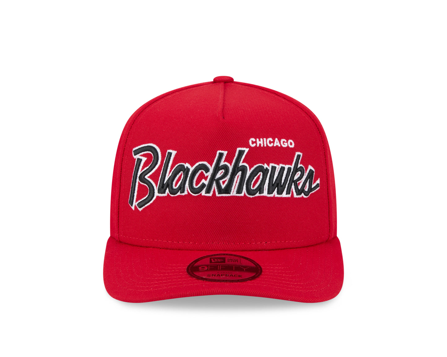 Chicago Blackhawks New Era Red Script 9FIFTY A-Frame Adjustable Hat