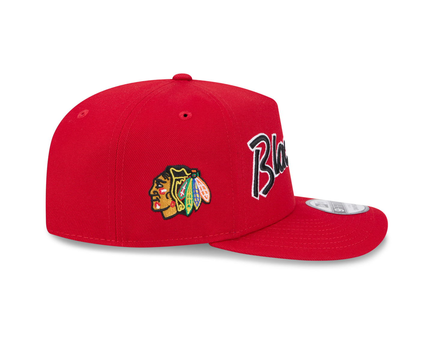 Chicago Blackhawks New Era Red Script 9FIFTY A-Frame Adjustable Hat