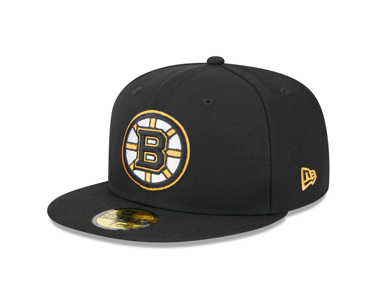 Boston Bruins Black Basic New Era 59FIFTY Fitted Hat