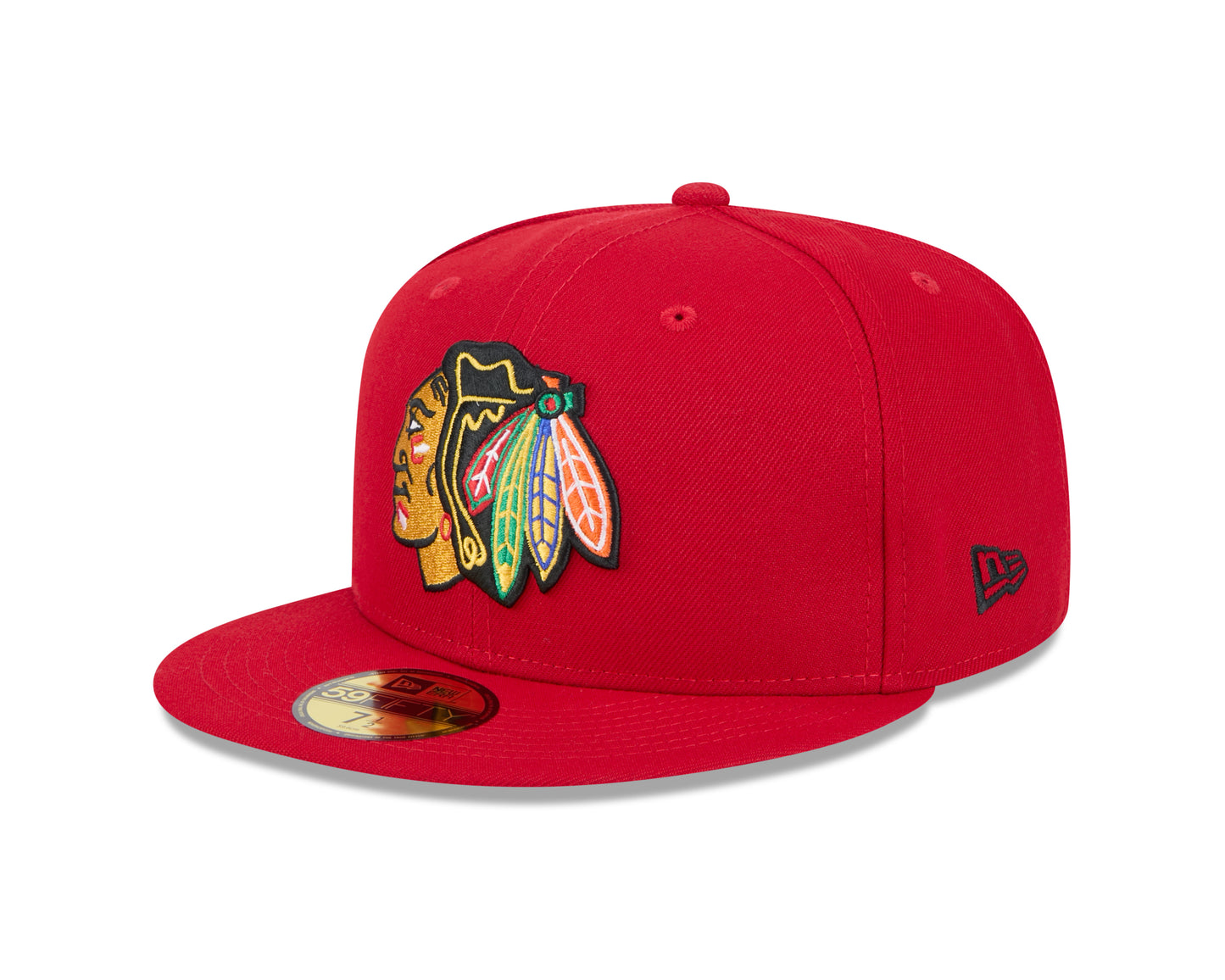 Chicago Blackhawks Red Basic New Era 59FIFTY Fitted Hat