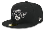 Los Angeles Kings Black Basic New Era 59FIFTY Fitted Hat - Pro Jersey Sports