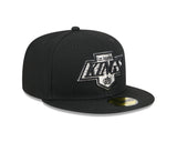 Los Angeles Kings Black Basic New Era 59FIFTY Fitted Hat - Pro Jersey Sports