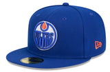 Edmonton Oilers Royal Blue Basic New Era 59FIFTY Fitted Hat - Pro Jersey Sports